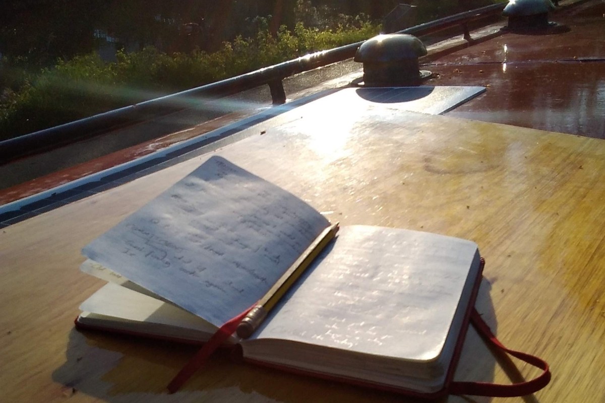 Notebook on boat